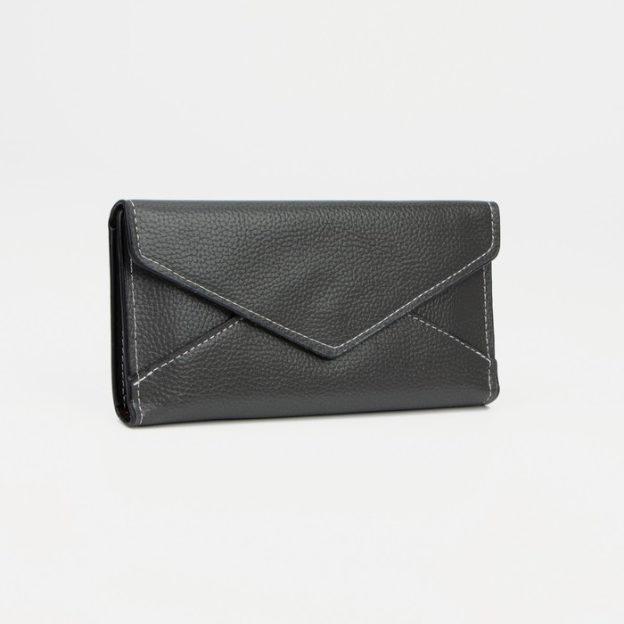 Кошелёк на кнопке, цвет серый
Кошелёк на кнопке, цвет серый