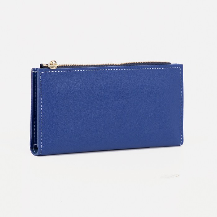 Кошелёк на кнопке, цвет синий
Кошелёк на кнопке, цвет синий