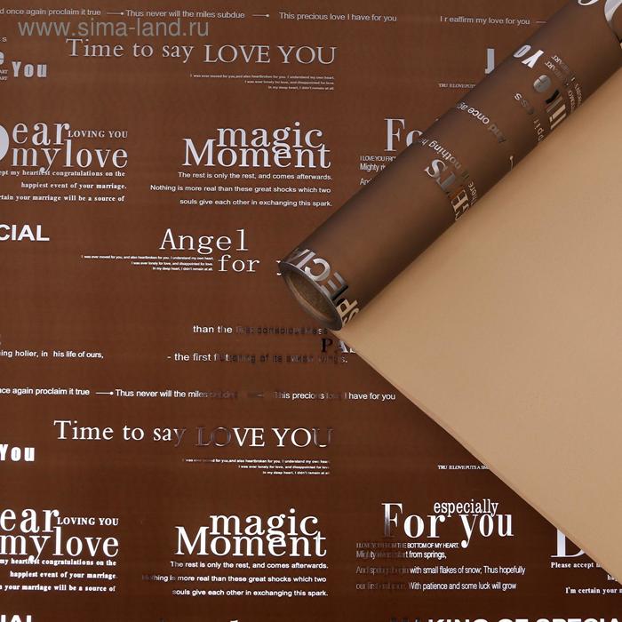 Пленка для цветов "Армани" коричневый, 0,58 х 10 м
Пленка для цветов "Армани" коричневый, 0,58 х 10 м