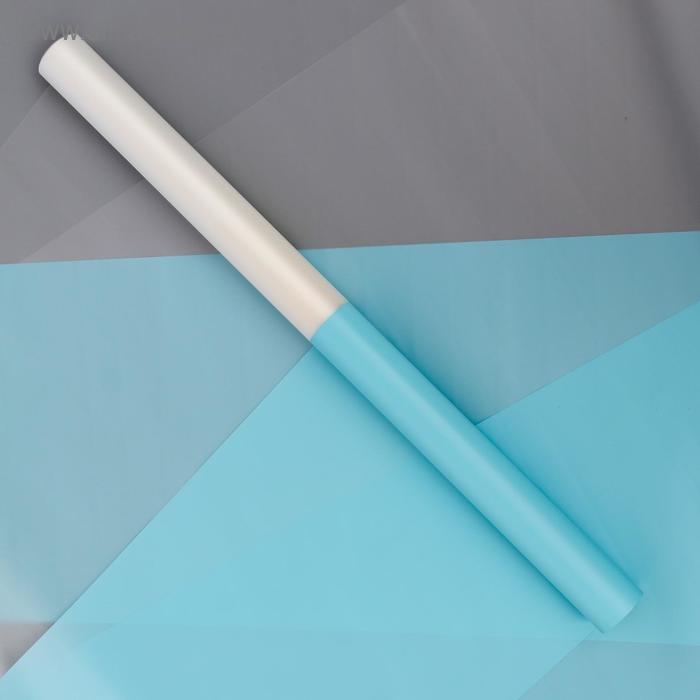 Пленка для цветов "Прозрачная полоса" светло-голубой, 0,58 х 10 м
Пленка для цветов "Прозрачная полоса" светло-голубой, 0,58 х 10 м