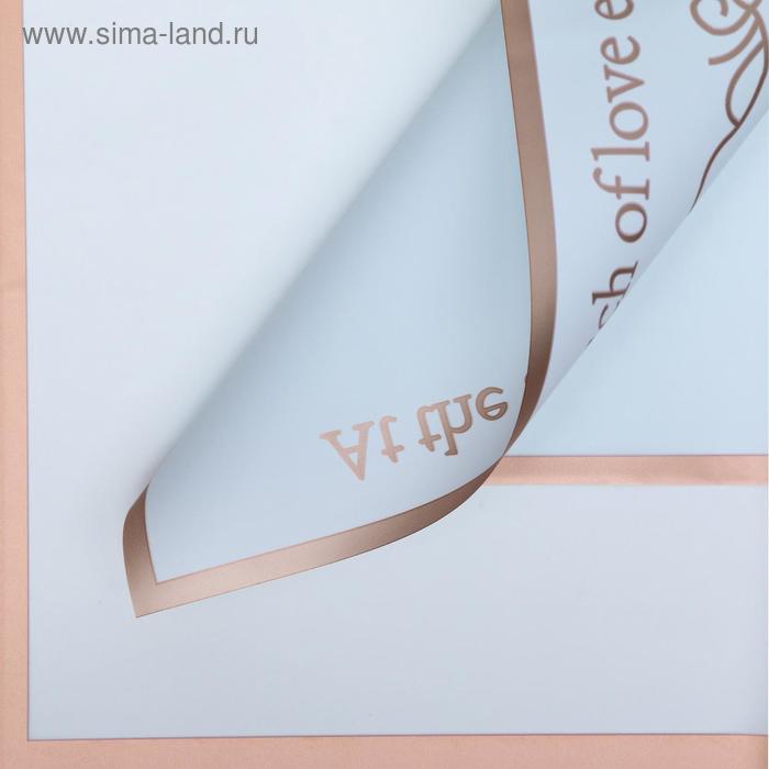 Плёнка матовая "Прикосновение любви" голубой, 0,58 х 0,58 м
Плёнка матовая "Прикосновение любви" голубой, 0,58 х 0,58 м