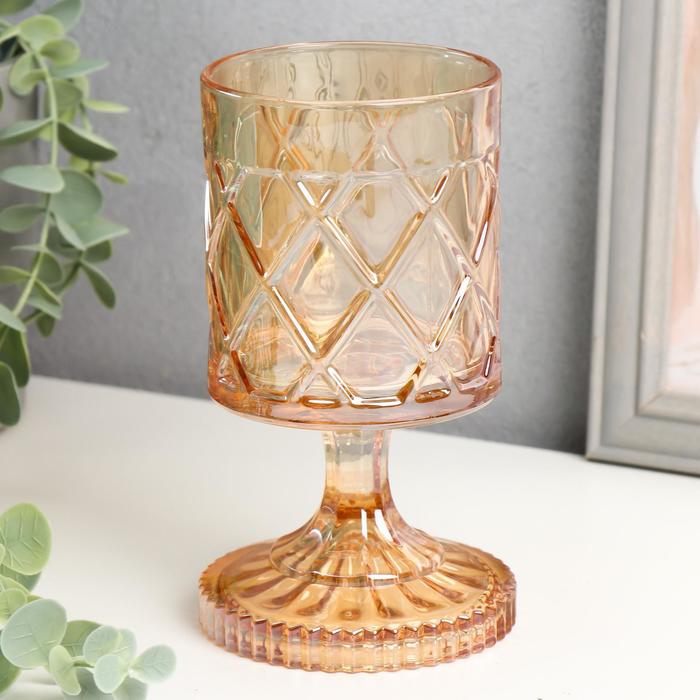 Подсвечник стекло на 1 свечу "Ромбы" бокал на ножке карамель 15,5х8,7х8,7 см
Подсвечник стекло на 1 свечу "Ромбы" бокал на ножке карамель 15,5х8,7х8,7 см