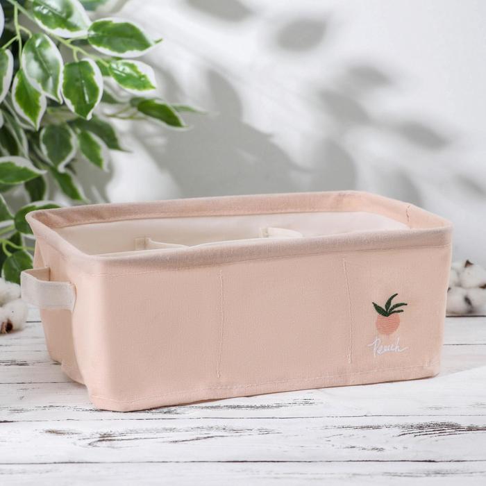 Органайзер для хранения с ручками «Персик», 30×20×12 см, 6 ячеек, цвет розовый
Органайзер для хранения с ручками «Персик», 30×20×12 см, 6 ячеек, цвет розовый