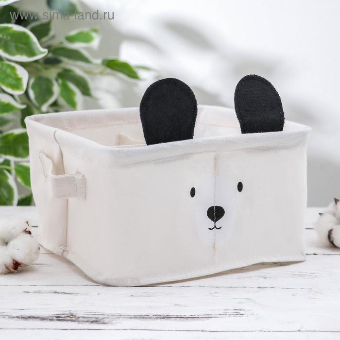 Корзина для хранения с ручками «Мишка», 20×11 см, цвет белый
Корзина для хранения с ручками «Мишка», 20×11 см, цвет белый