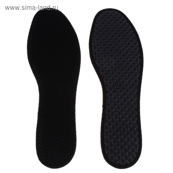 фото Стельки для обуви текстильные, с активированным углём, антибактериальные, 45-46 р-р, 2шт корбби
