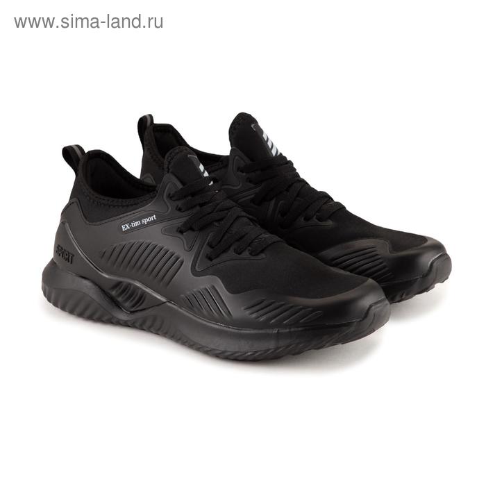 фото Кроссовки мужские, цвет чёрный, размер 44 ex-tim