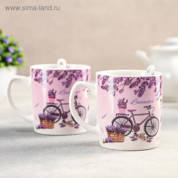 Набор кружек «Лаванда», 2 шт, 200 мл, с ложками, рисунок МИКС
Набор кружек «Лаванда», 2 шт, 200 мл, с ложками, рисунок МИКС
