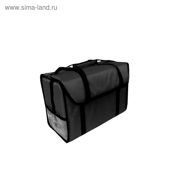 Термосумка для обедов, 500х250х350 мм, фольгированная, черная 
Термосумка для обедов, 500х250х350 мм, фольгированная, черная