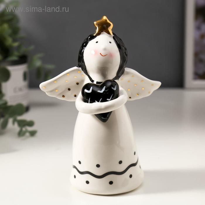 Сувенир керамика "Ангелочек в обнимку с сердцем" бело-чёрный с золотом 14,5х8,2х10,5 см
Сувенир керамика "Ангелочек в обнимку с сердцем" бело-чёрный с золотом 14,5х8,2х10,5 см