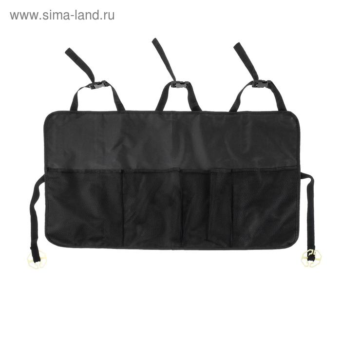 Органайзер на заднее сиденье 87×47 см, 4 кармана, черный 
Органайзер на заднее сиденье 87×47 см, 4 кармана, черный