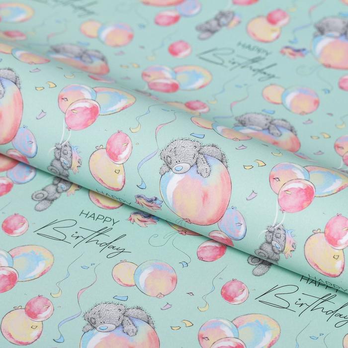 Бумага упаковочная глянцевая "Happy Birthday", 100 x 70 см
Бумага упаковочная глянцевая "Happy Birthday", 100 x 70 см