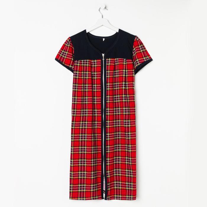 Халат женский на молнии «Шотлан», цвет красный, размер 54
Халат женский на молнии «Шотлан», цвет красный, размер 54