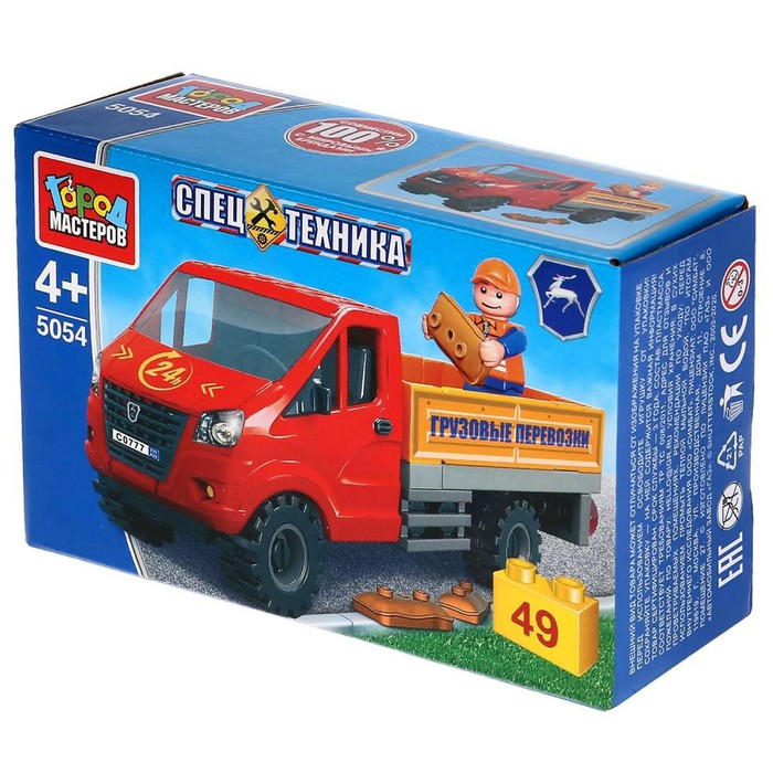 Конструктор «Газель бортовая», 49 деталей
Конструктор «Газель бортовая», 49 деталей