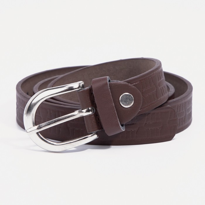 Ремень детский, ширина 2,1 см, винт, пряжка метал, цвет тёмно-коричневый
Ремень детский, ширина 2,1 см, винт, пряжка метал, цвет тёмно-коричневый