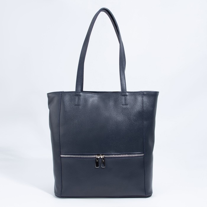 Сумка-тоут на молнии, 2 наружных кармана, цвет тёмно-синий
Сумка-тоут на молнии, 2 наружных кармана, цвет тёмно-синий