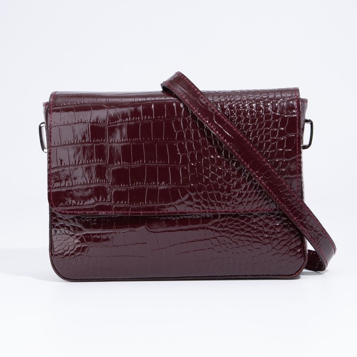 Сумка-мессенджер на клапане, наружный карман, цвет бордовый
Сумка-мессенджер на клапане, наружный карман, цвет бордовый