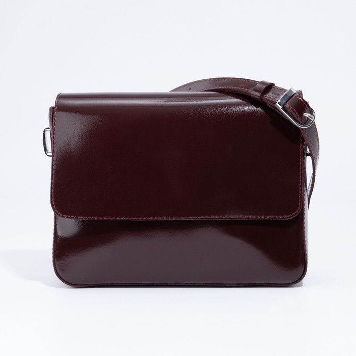 Сумка-мессенджер на клапане, цвет бордовый
Сумка-мессенджер на клапане, цвет бордовый