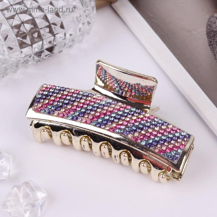 Краб для волос "Параллель" 8 см, золото
Краб для волос "Параллель" 8 см, золото