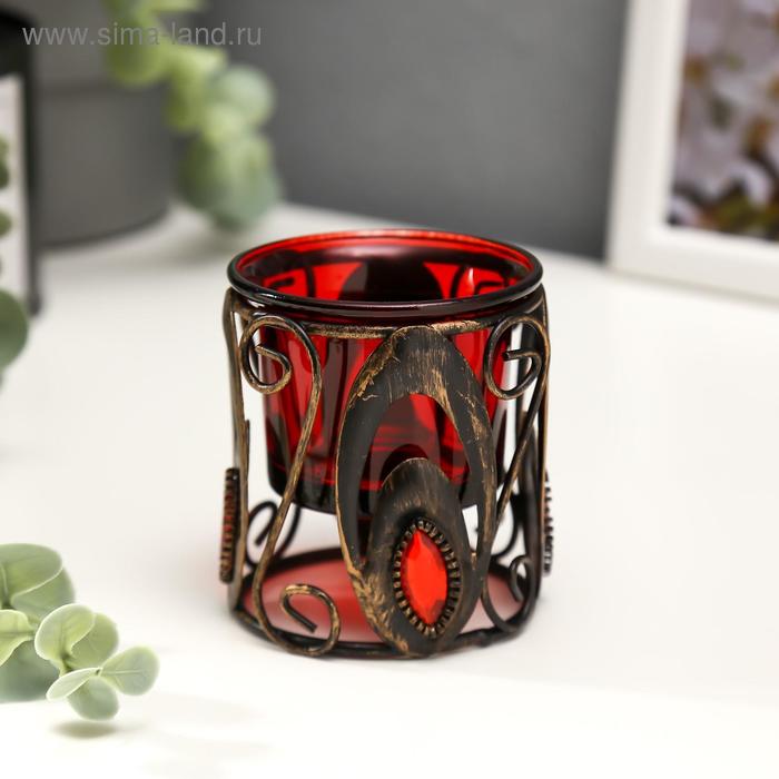 Подсвечник металл, стекло на 1 свечу "Кованые узоры" 7х6,3х6,3 см
Подсвечник металл, стекло на 1 свечу "Кованые узоры" 7х6,3х6,3 см