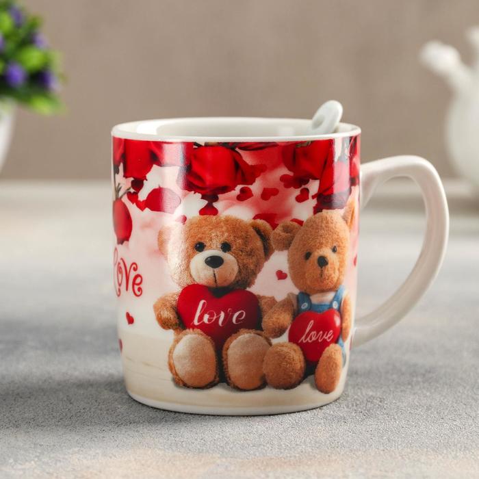 Кружка «Медвежата», 250 мл, с ложкой, рисунок МИКС
Кружка «Медвежата», 250 мл, с ложкой, рисунок МИКС