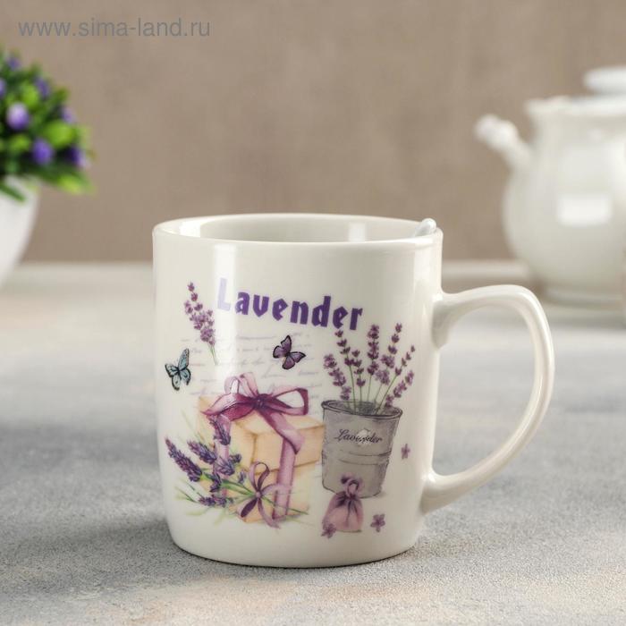 Кружка «Лаванда», 200 мл, с ложкой, рисунок МИКС 
Кружка «Лаванда», 200 мл, с ложкой, рисунок МИКС