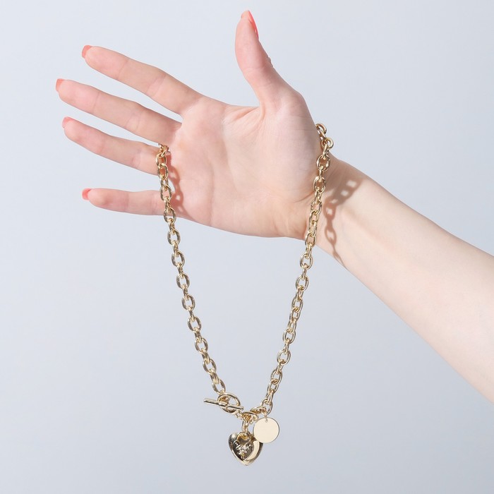 Кулон "Цепь" два сердца, цвет золото, L=46 см
Кулон "Цепь" два сердца, цвет золото, L=46 см