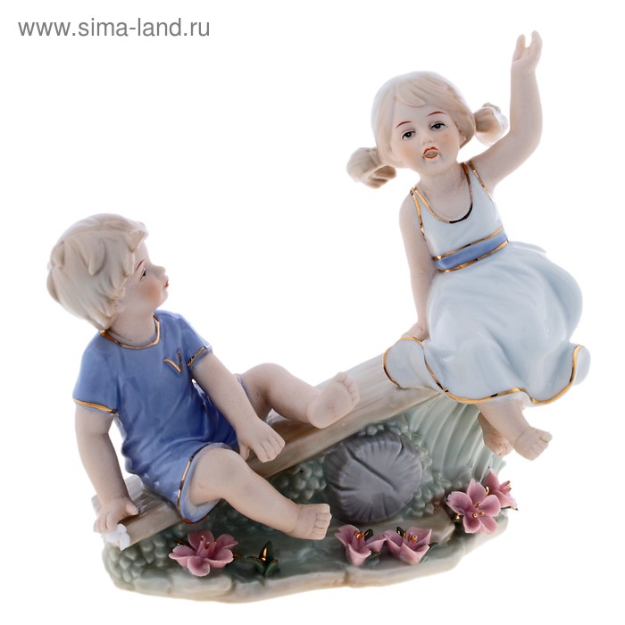 Сувенир керамика "Малыши на качели" 20х19х7,5 см
Сувенир керамика "Малыши на качели" 20х19х7,5 см