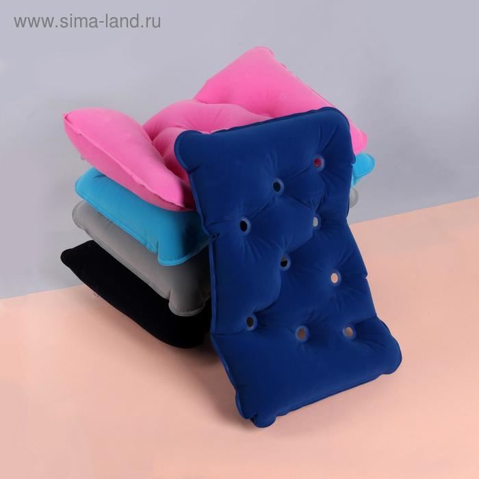 Подушка дорожная, надувная, вентилируемая, 39 × 25 см, цвет МИКС
Подушка дорожная, надувная, вентилируемая, 39 × 25 см, цвет МИКС