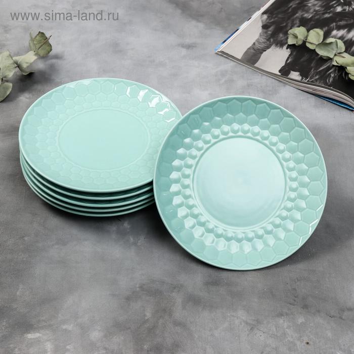 Набор тарелок полигонал «Голубые», 20 см, 6 шт
Набор тарелок полигонал «Голубые», 20 см, 6 шт