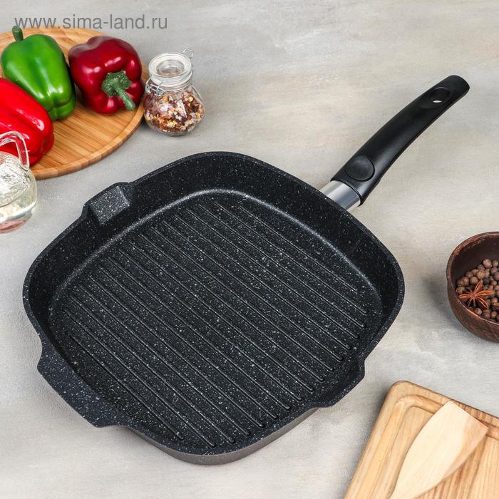 Сковорода-гриль, квадратная, 28×28 см, съёмная ручка, антипригарное покрытие, цвет тёмный мрамор
Сковорода-гриль, квадратная, 28×28 см, съёмная ручка, антипригарное покрытие, цвет тёмный мрамор