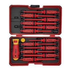Отвертка диэлектрическая Felo 06391306, с набором насадок 12 шт., PZ, SL, Torx, кейс
Отвертка диэлектрическая Felo 06391306, с набором насадок 12 шт., PZ, SL, Torx, кейс