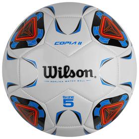 Мяч футбольный Wilson Copia II, размер 5, 30 панелей, TPU, 1 подслой, машинная сшивка,белый/синий
Мяч футбольный Wilson Copia II, размер 5, 30 панелей, TPU, 1 подслой, машинная сшивка,белый/синий