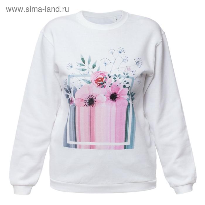 Толстовка женская Bloom, размер XXL, цвет белый
Толстовка женская Bloom, размер XXL, цвет белый