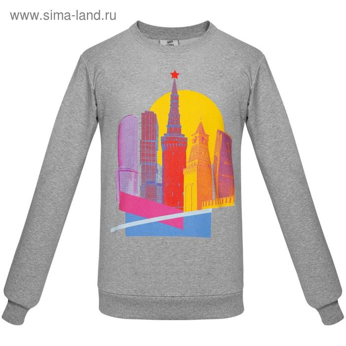 Толстовка унисекс Moscow State of Mind, размер L, цвет серый меланж, серый 
Толстовка унисекс Moscow State of Mind, размер L, цвет серый меланж, серый
