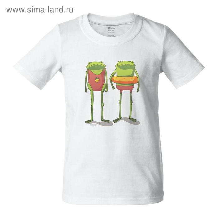 Футболка детская «Лягушата на пляже», размер 10 лет, цвет белый 
Футболка детская «Лягушата на пляже», размер 10 лет, цвет белый