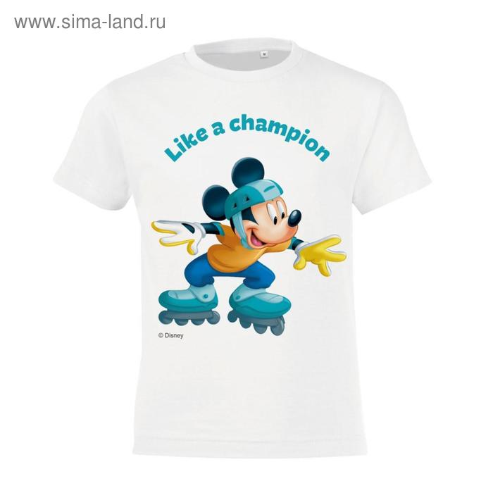 Футболка детская «Микки Маус. Сhampion», рост 142-154 см, цвет белый
Футболка детская «Микки Маус. Сhampion», рост 142-154 см, цвет белый