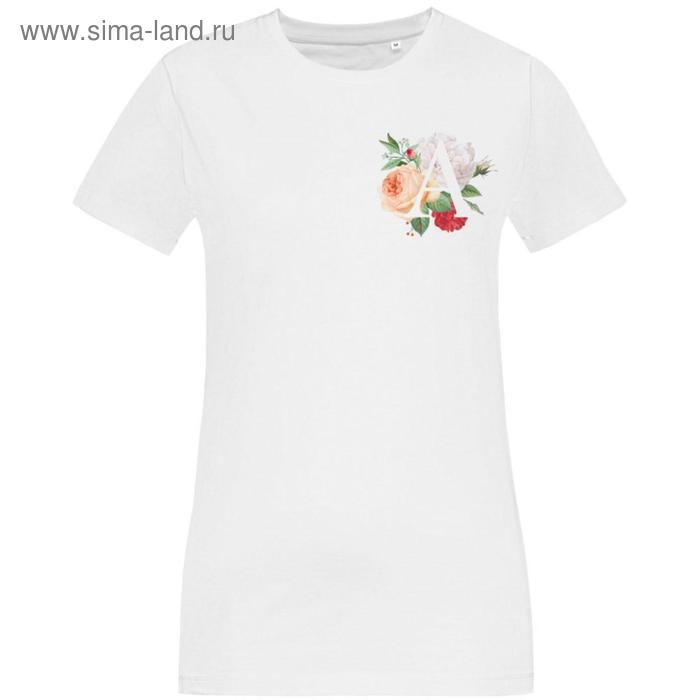 Футболка женская «Цветочная азбука: А», размер L, цвет белый
Футболка женская «Цветочная азбука: А», размер L, цвет белый