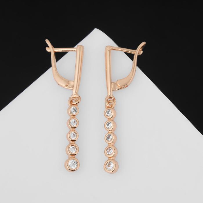 Серьги со стразами "Дорожка" увеличение, цвет белый в золоте, 3,5 см
Серьги со стразами "Дорожка" увеличение, цвет белый в золоте, 3,5 см