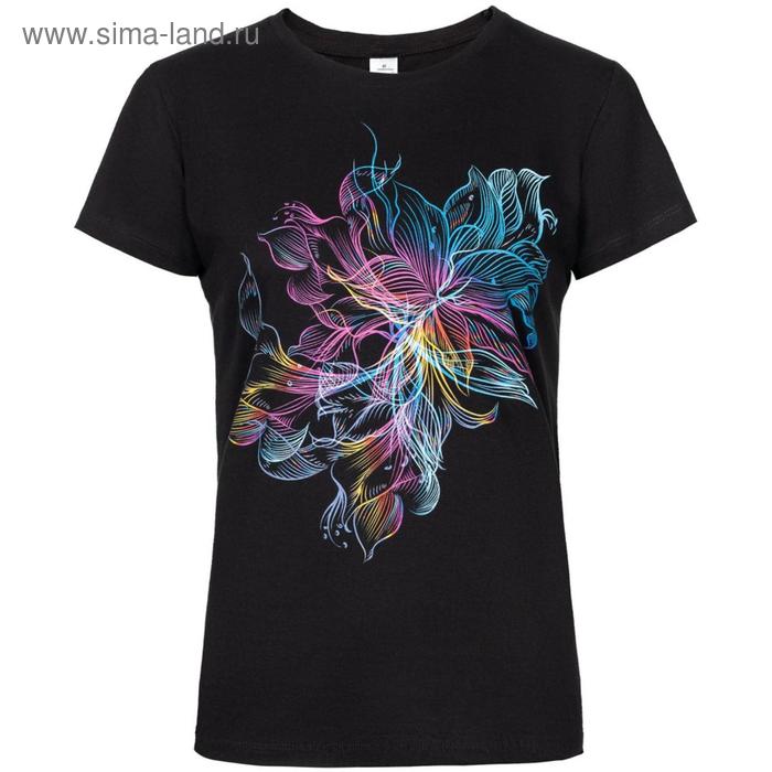 Футболка женская Vibrance, размер M, цвет чёрный 
Футболка женская Vibrance, размер M, цвет чёрный