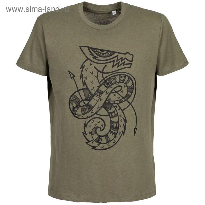 Футболка мужская приталенная «Полинезийский дракон», размер XXL, цвет хаки
Футболка мужская приталенная «Полинезийский дракон», размер XXL, цвет хаки