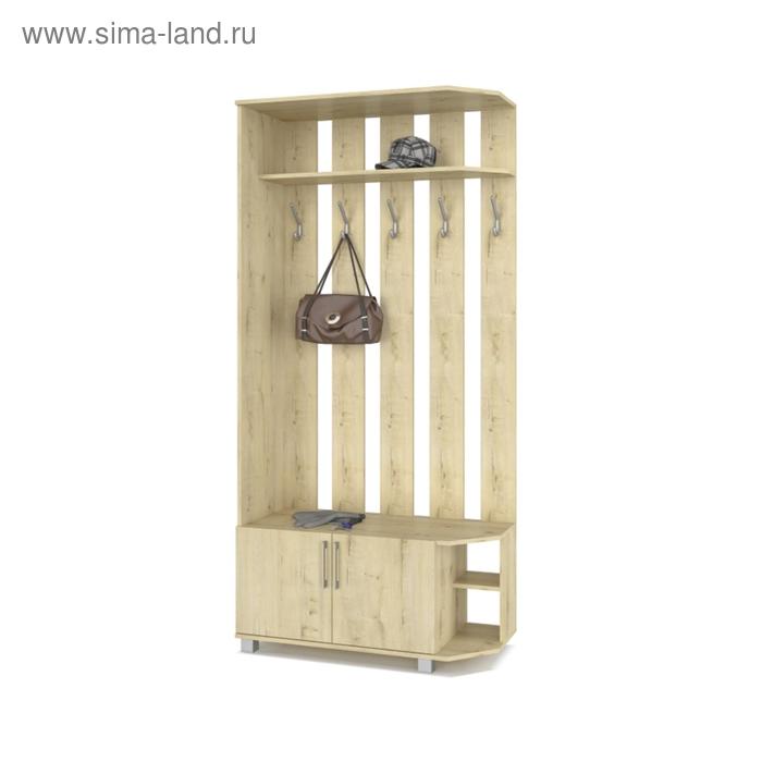 Прихожая Карина К83 1000x420x2100 5 крючков угол Дуб ирландский 
Прихожая Карина К83 1000x420x2100 5 крючков угол Дуб ирландский