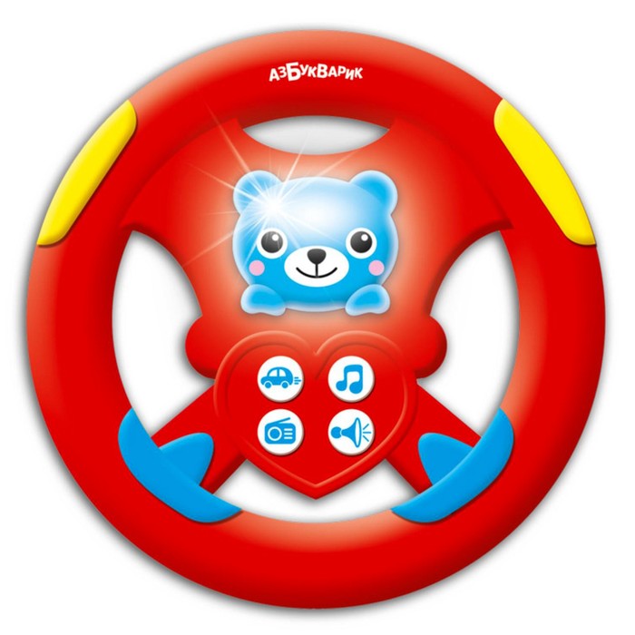 Музыкальный руль «Бип-бип», цвет красный
Музыкальный руль «Бип-бип», цвет красный