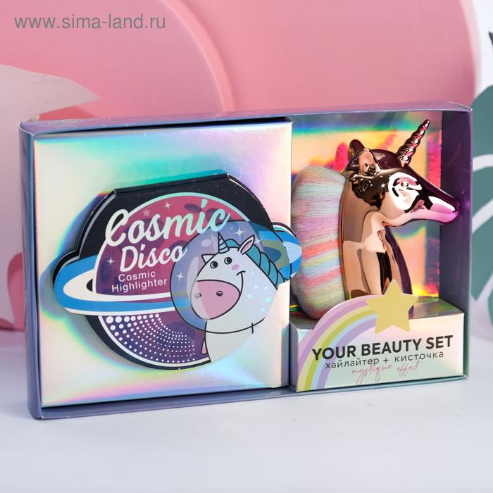 Набор: запечённый хайлайтер и кисть для макияжа Cosmic Unicorn
Набор: запечённый хайлайтер и кисть для макияжа Cosmic Unicorn