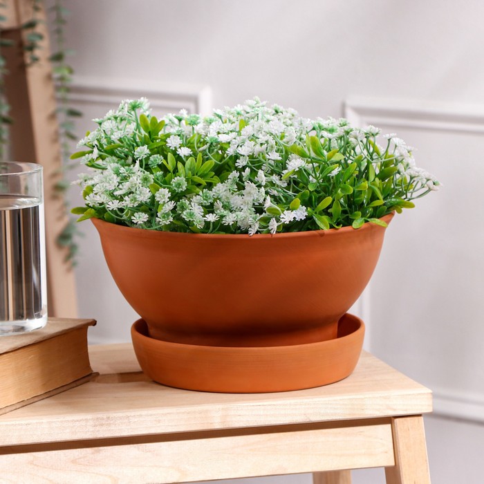 Горшок для цветов "Фиальница", декор, красная глина, 2.5 л
Горшок для цветов "Фиальница", декор, красная глина, 2.5 л