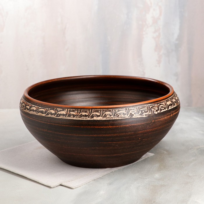 Пловница "Домашняя", гончарная, ангоб, красная глина, 6 л
Пловница "Домашняя", гончарная, ангоб, красная глина, 6 л