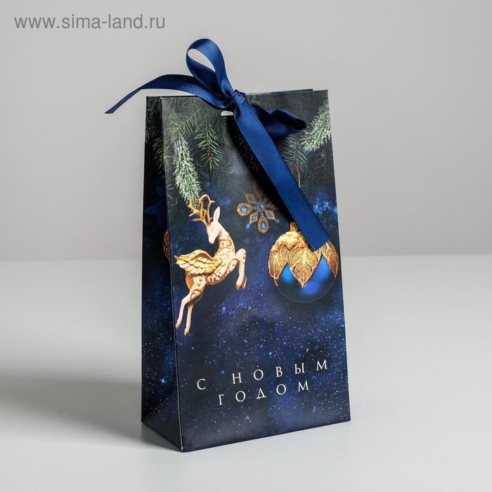 Пакет подарочный с лентой «С новым счастьем», 13 × 23 × 7 см
Пакет подарочный с лентой «С новым счастьем», 13 × 23 × 7 см