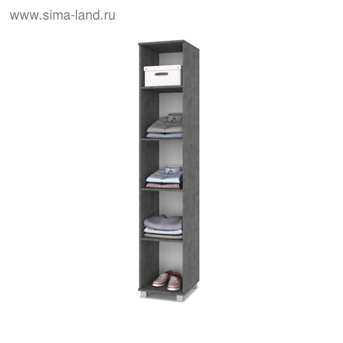 фото Пенал карина к11 400х420х2100 камень темный/дуб ирландский