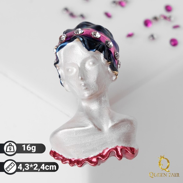 Брошь "Бюст" женский, цвет чёрно-розовый в золоте
Брошь "Бюст" женский, цвет чёрно-розовый в золоте