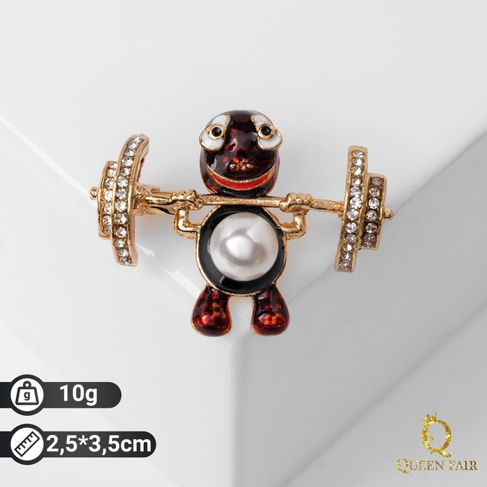 Брошь "Черепашка" со штангой, цвет коричневый в золоте
Брошь "Черепашка" со штангой, цвет коричневый в золоте