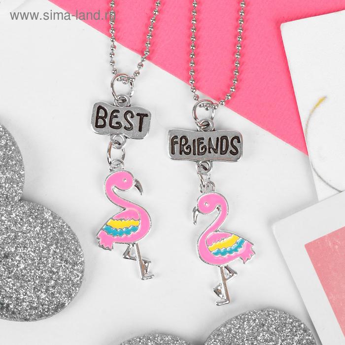 Кулоны "Неразлучники" фламинго маленькие, 2 цепочки 40см, цветной в серебре
Кулоны "Неразлучники" фламинго маленькие, 2 цепочки 40см, цветной в серебре
